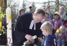 Pastor und Kinder